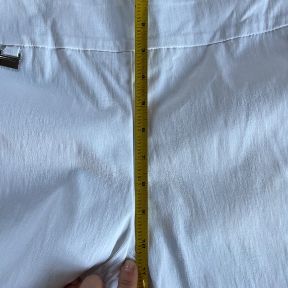 Alfani Sz 16W Stretch Pull On White Straight Leg Capri Jeggings Tummy Control - Picture 7 of 8